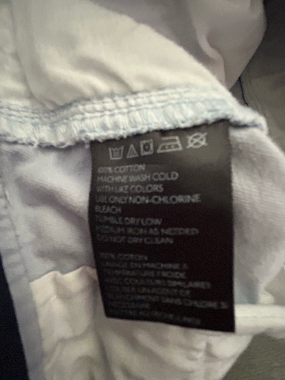 Light Blue Cotton Flat Front Anchor Print Shorts - Picture 5 of 5